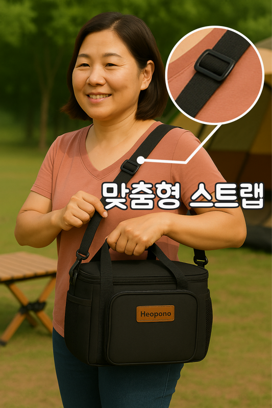 짬짬뽕 다들어가 데일리 블랙 보냉백 15L
